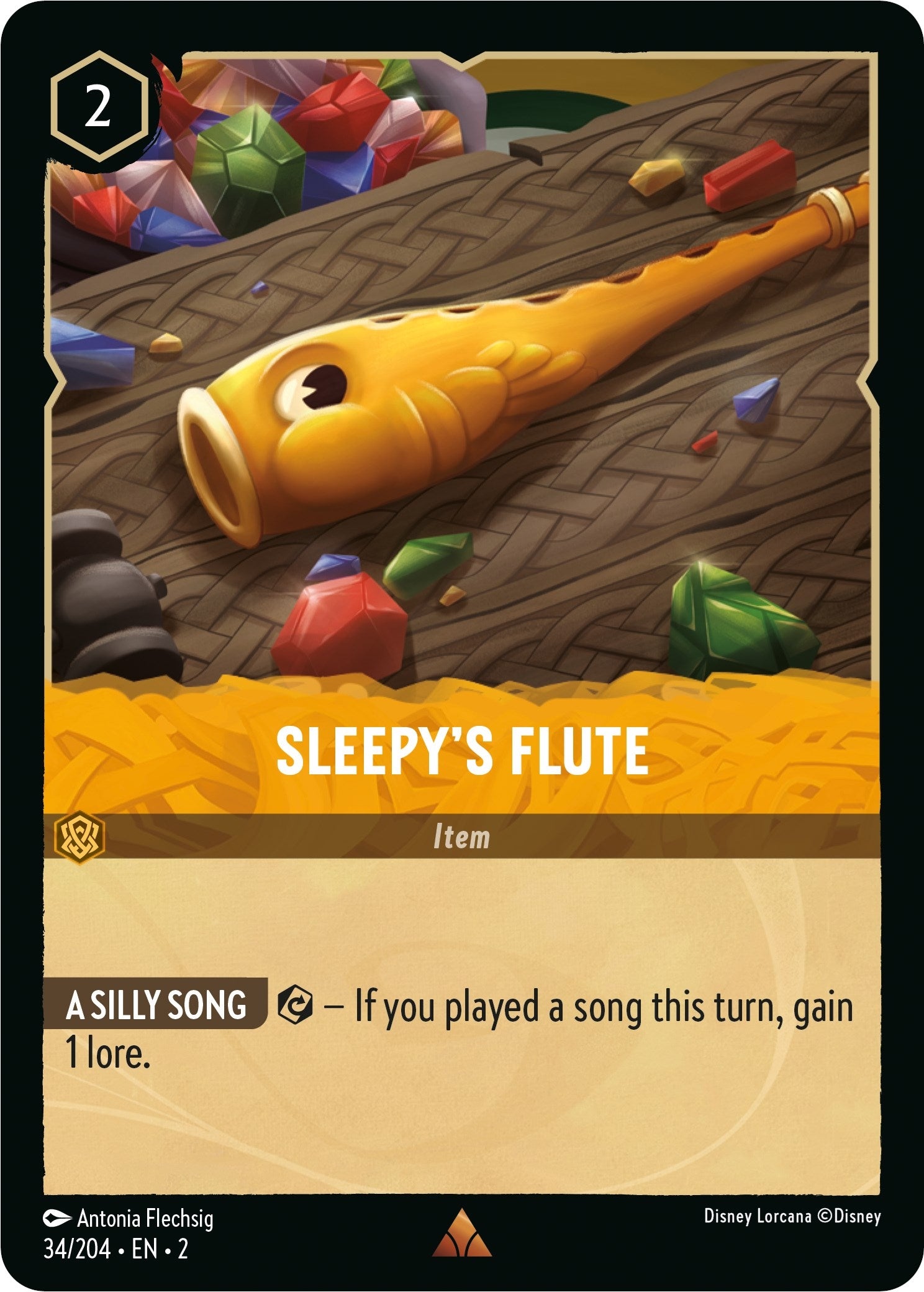 Image for Sleepy's Flute (34/204) (Rise of the Floodborn) - Disney Lorcana