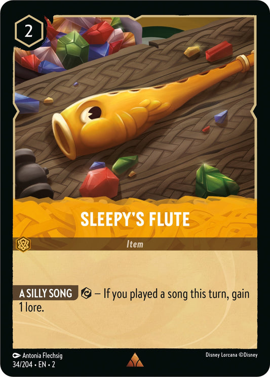 Image for Sleepy's Flute (34/204) (Rise of the Floodborn) - Disney Lorcana