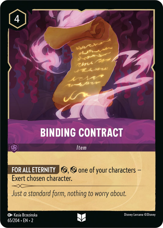 Image for Binding Contract (65/204) (Rise of the Floodborn) - Disney Lorcana