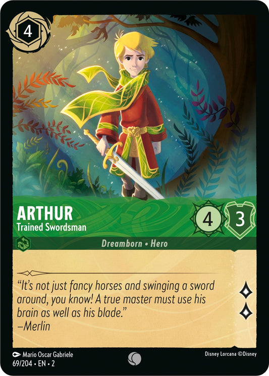 Image for Arthur - Trained Swordsman (69/204) (Rise of the Floodborn) - Disney Lorcana