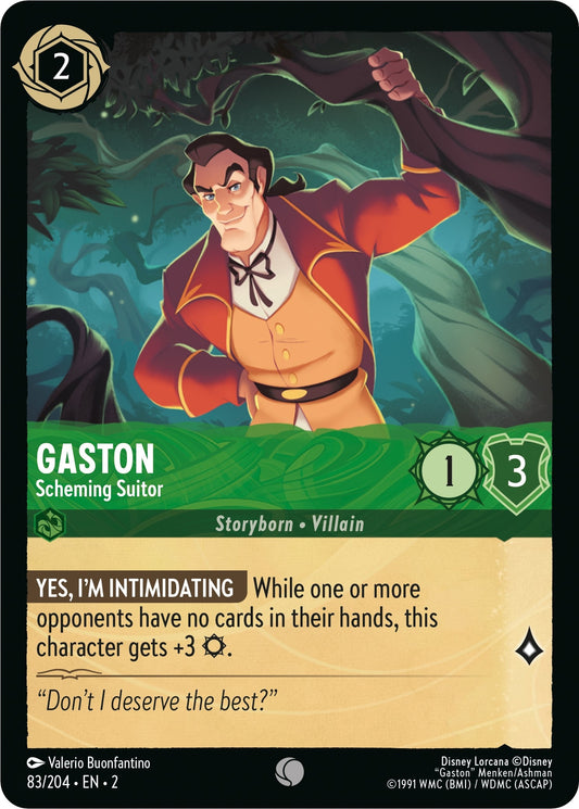 Image for Gaston - Scheming Suitor (83/204) (Rise of the Floodborn) - Disney Lorcana