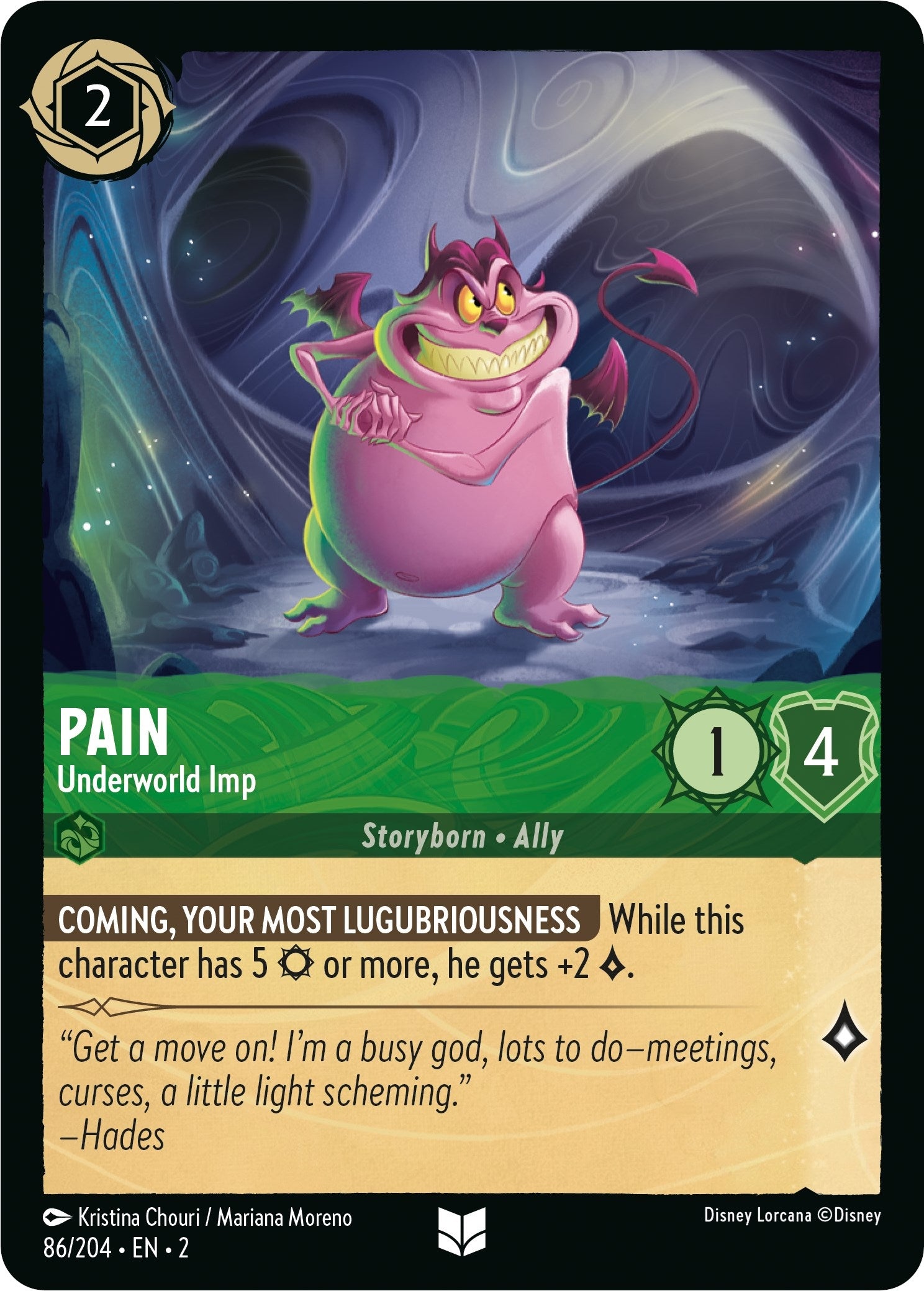Image for Pain - Underworld Imp (86/204) (Rise of the Floodborn) - Disney Lorcana