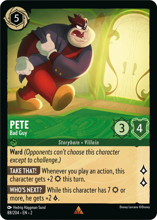 Image for Pete - Bad Guy (88/204) (Rise of the Floodborn) - Disney Lorcana