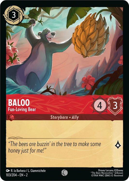 Image for Baloo - Fun-Loving Bear (103/204) (Rise of the Floodborn) - Disney Lorcana