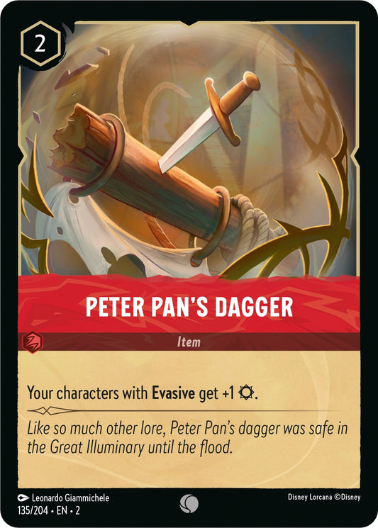 Image for Peter Pan's Dagger (135/204) (Rise of the Floodborn) - Disney Lorcana