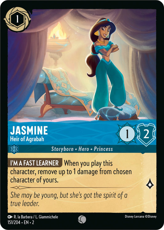 Image for Jasmine - Heir of Agrabah (151/204) (Rise of the Floodborn) - Disney Lorcana
