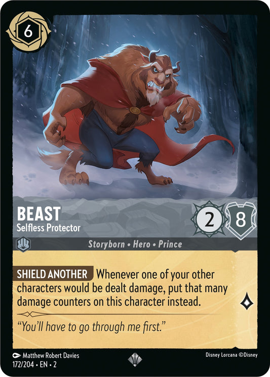 Image for Beast - Selfless Protector (172/204) (Rise of the Floodborn) - Disney Lorcana