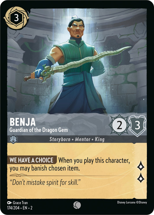 Image for Benja - Guardian of the Dragon Gem (174/204) (Rise of the Floodborn) - Disney Lorcana