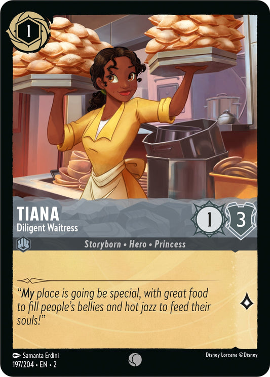 Image for Tiana - Diligent Waitress (197/204) (Rise of the Floodborn) - Disney Lorcana