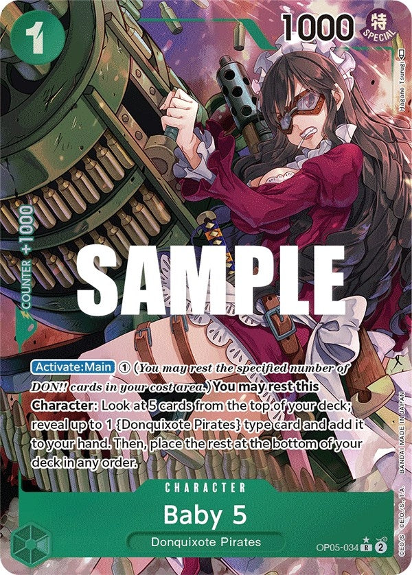 Image for Baby 5 (034) (Alternate Art) (OP05-034) (Awakening of the New Era) - One Piece Card Game