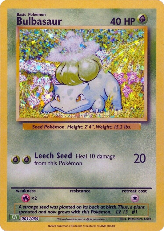 Image for Bulbasaur (001/034) (Trading Card Game Classic) - Pokemon
