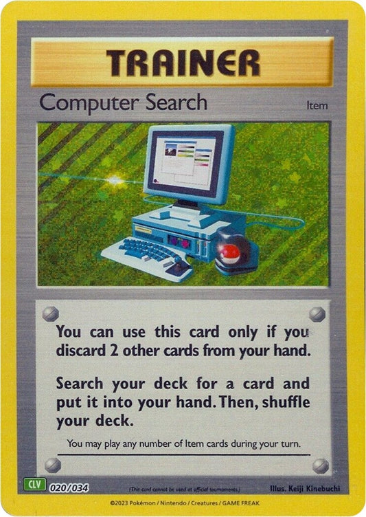 Image for Computer Search (CLV) (020/034) (Trading Card Game Classic) - Pokemon