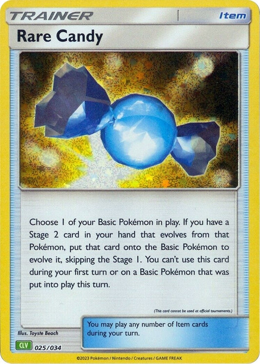 Image for Rare Candy (CLV) (025/034) (Trading Card Game Classic) - Pokemon