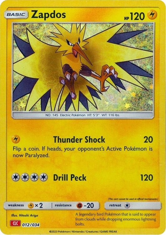 Image for Zapdos (012/034) (Trading Card Game Classic) - Pokemon