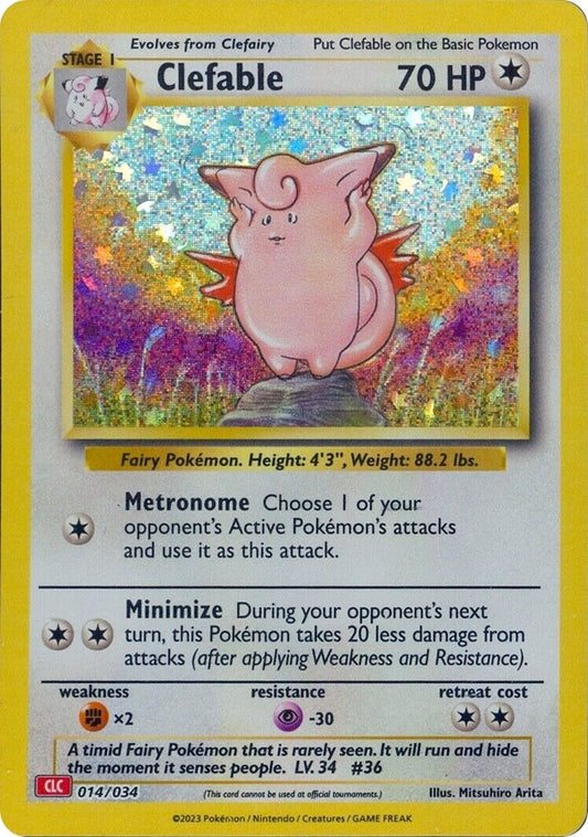 Image for Clefable (014/034) (Trading Card Game Classic) - Pokemon