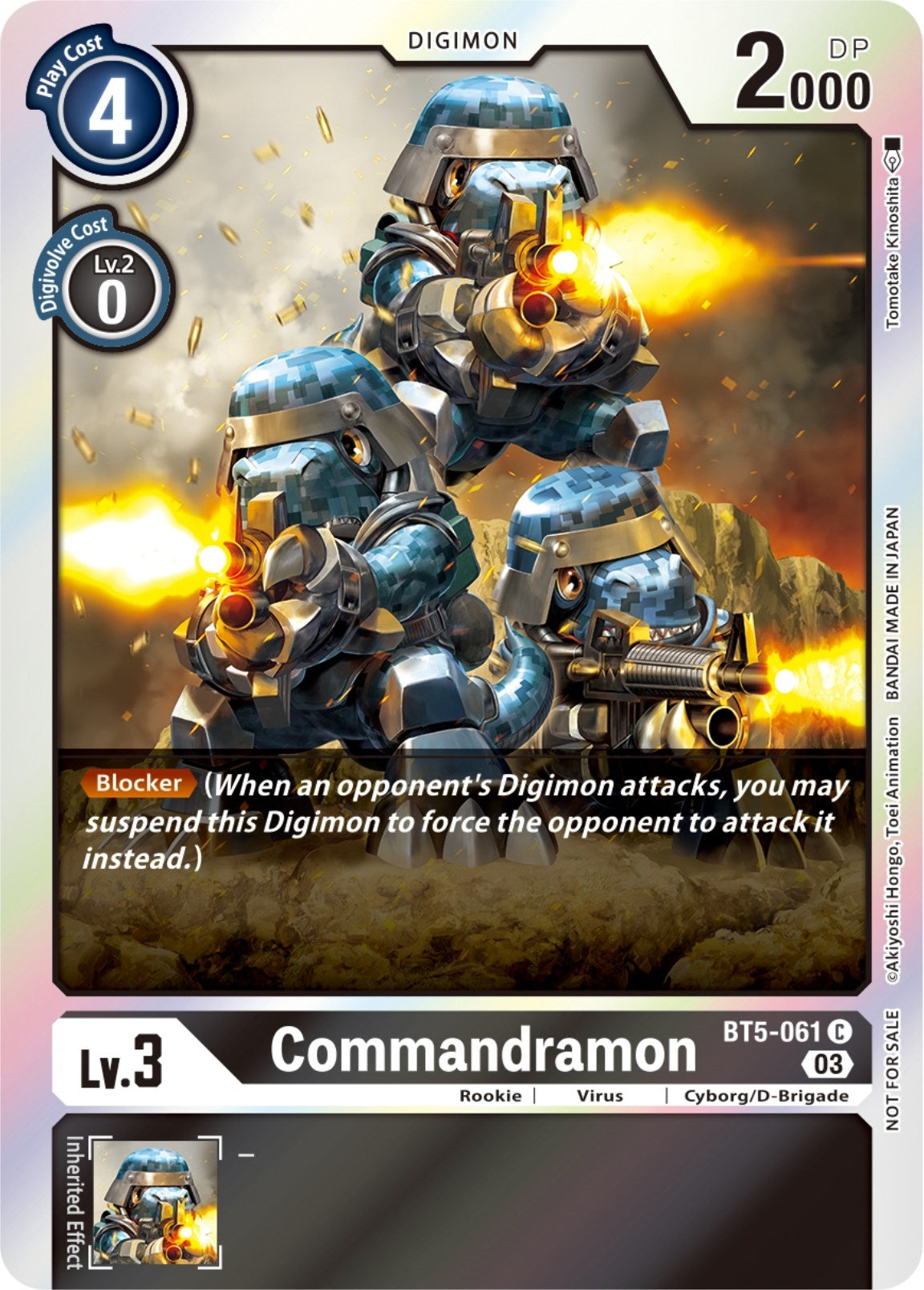 Image for Commandramon (Winner Pack -Blast Ace-) (BT5-061 C) (Battle of Omni) - Digimon Card Game