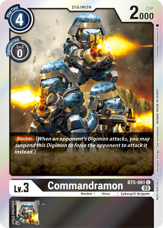 Image for Commandramon (Winner Pack -Blast Ace-) (BT5-061 C) (Battle of Omni) - Digimon Card Game