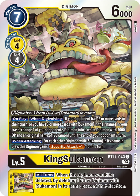 Image for KingSukamon (Winner Pack -Blast Ace-) (BT11-043 R) (Dimensional Phase) - Digimon Card Game