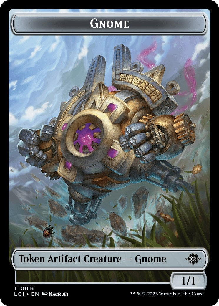 Image for Gnome // Dinosaur (0001) Double-Sided Token (16 // 1) (The Lost Caverns of Ixalan) - Magic: The Gathering