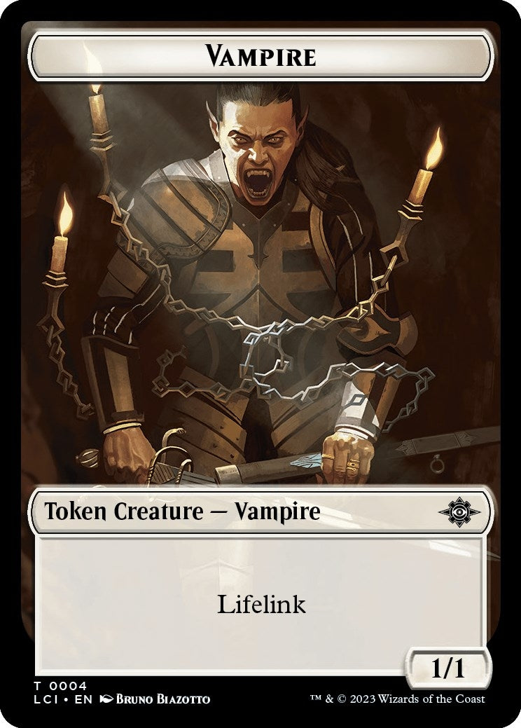 Image for Vampire // Dinosaur (0009) Double-Sided Token (4 // 9) (The Lost Caverns of Ixalan) - Magic: The Gathering