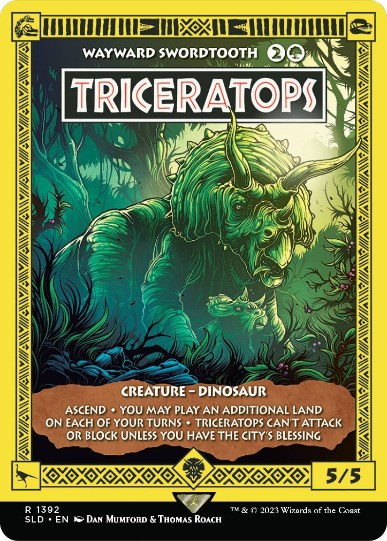 Image for Triceratops - Wayward Swordtooth (1392) (Secret Lair Drop Series) - Magic: The Gathering