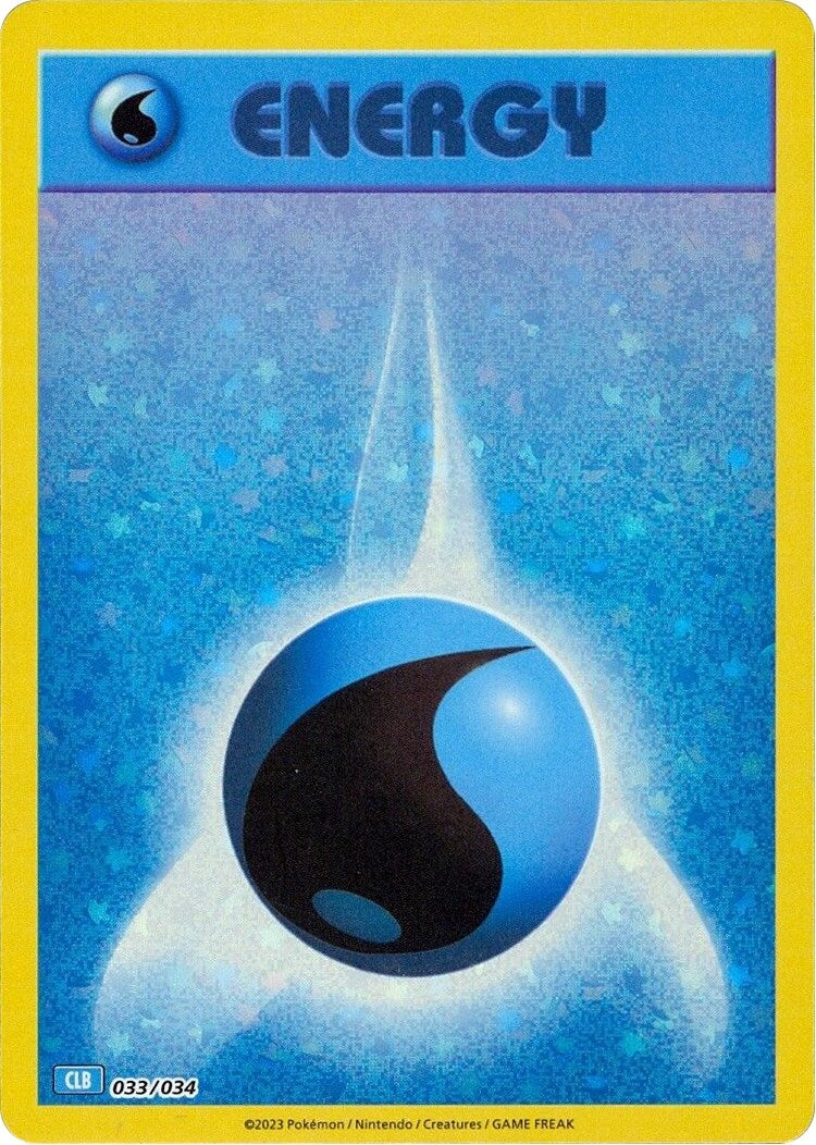 Image for Basic Water Energy (033/034) (Trading Card Game Classic) - Pokemon