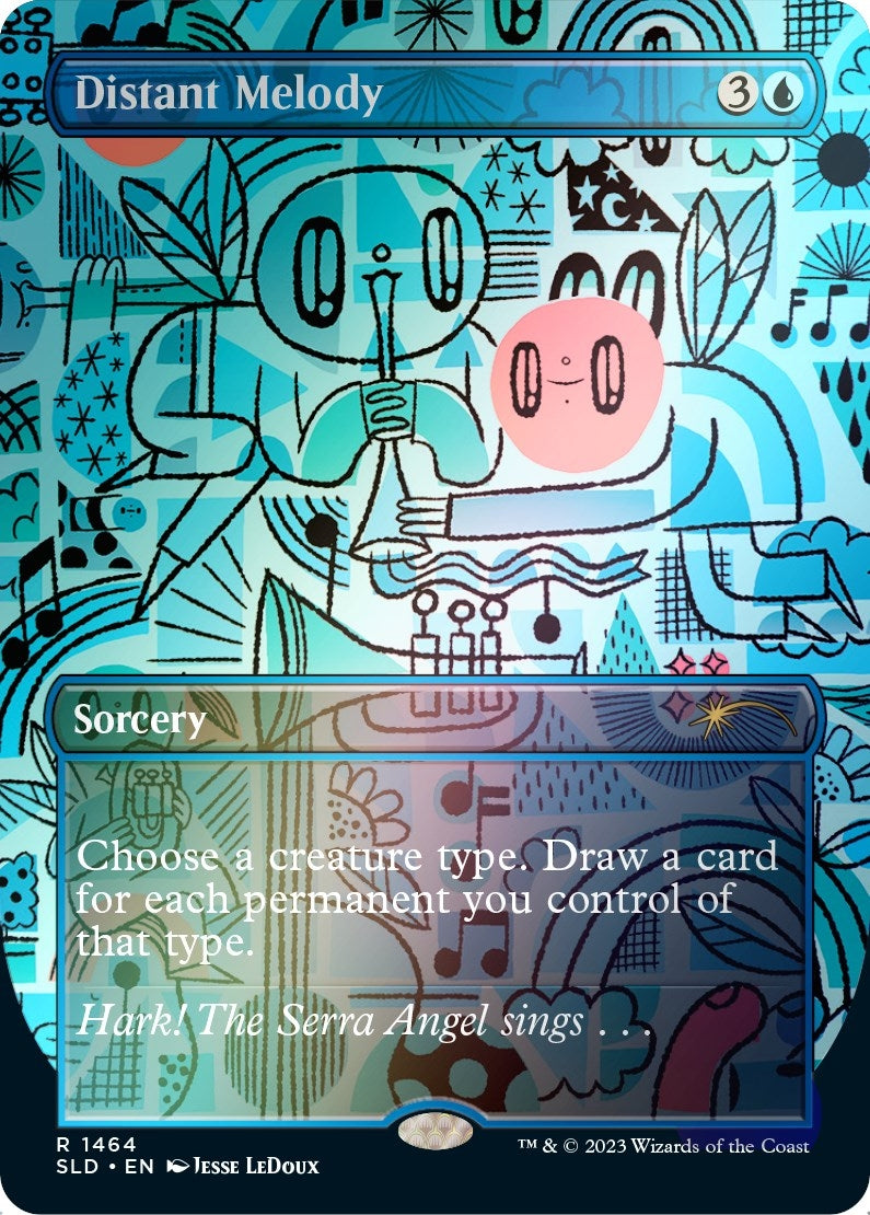 Image for Distant Melody (Rainbow Foil) (1464) (Secret Lair Drop Series) - Magic: The Gathering