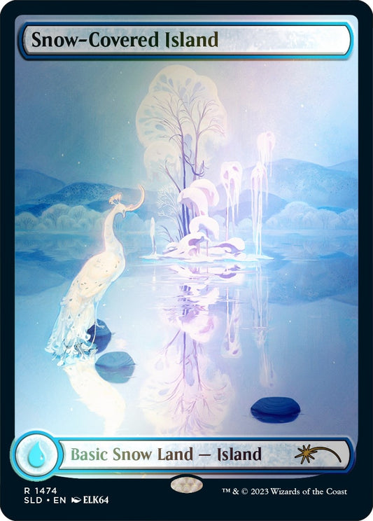 Image for Snow-Covered Island (1474) (Rainbow Foil) (1474) (Secret Lair Drop Series) - Magic: The Gathering