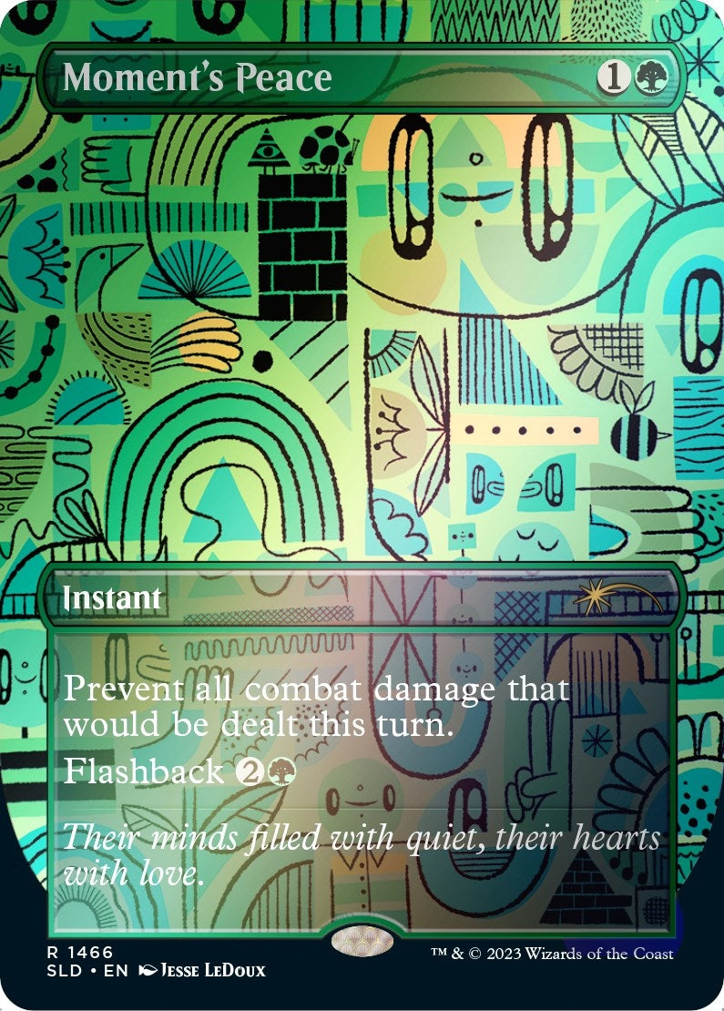 Image for Moment's Peace (Rainbow Foil) (1466) (Secret Lair Drop Series) - Magic: The Gathering