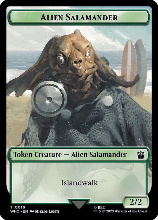 Image for Alien Salamander // Mutant Double-Sided Token (16 // 18) (Universes Beyond: Doctor Who) - Magic: The Gathering