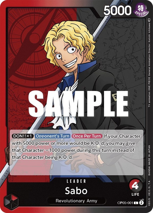 Image for Sabo (001) (OP05-001) (Awakening of the New Era) - One Piece Card Game