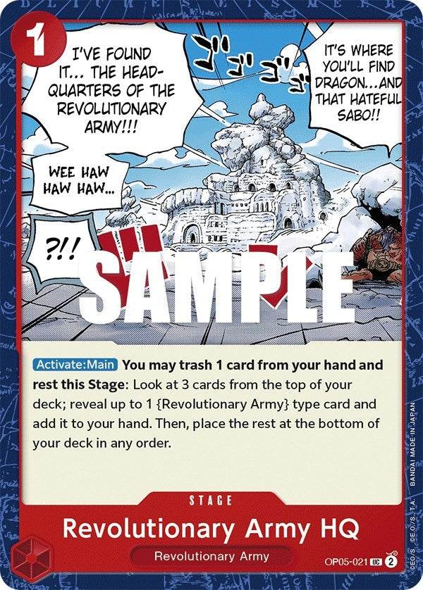 Image for Revolutionary Army HQ (OP05-021) (Awakening of the New Era) - One Piece Card Game