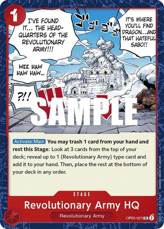Image for Revolutionary Army HQ (OP05-021) (Awakening of the New Era) - One Piece Card Game