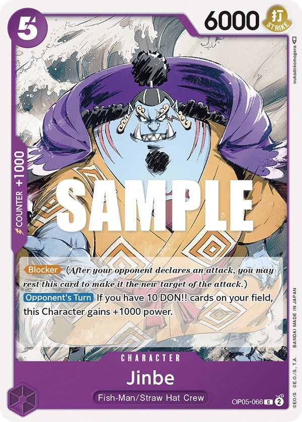 Image for Jinbe (OP05-066) (Awakening of the New Era) - One Piece Card Game