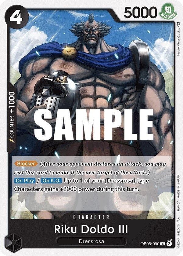 Image for Riku Doldo III (OP05-090) (Awakening of the New Era) - One Piece Card Game