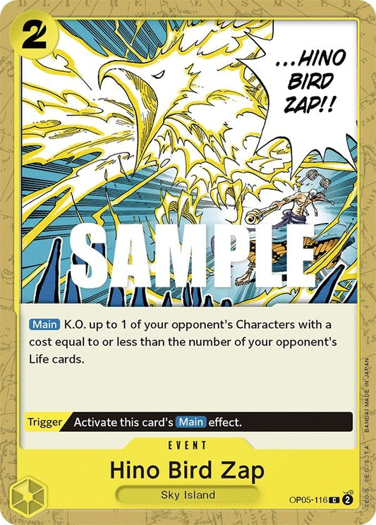 Image for Hino Bird Zap (OP05-116) (Awakening of the New Era) - One Piece Card Game
