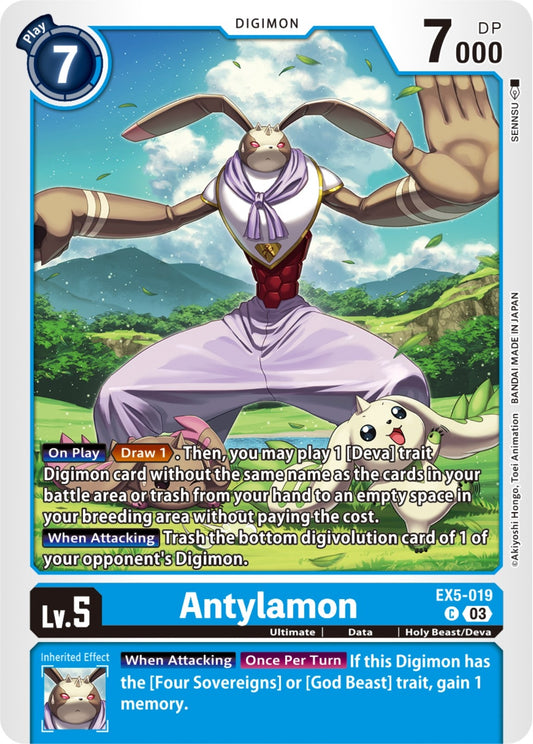 Image for Antylamon (EX5-019 C) (Animal Colosseum) - Digimon Card Game