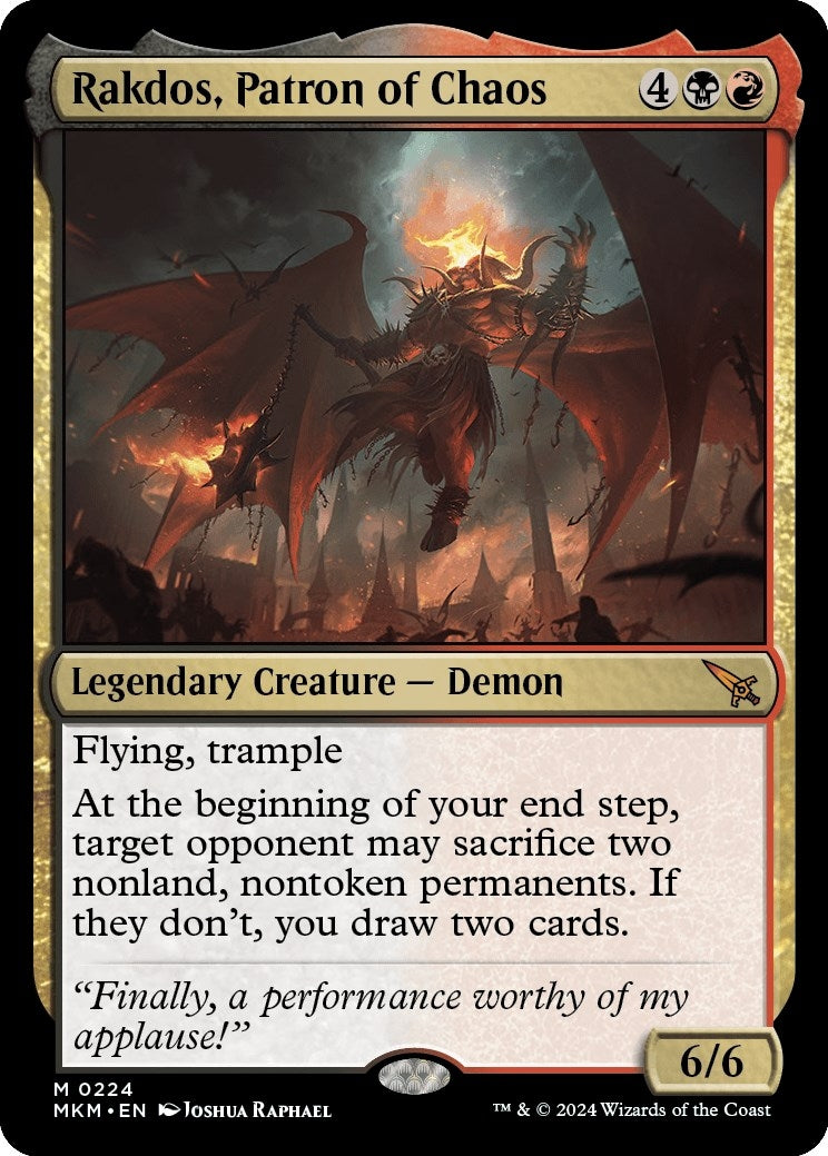 Image for Rakdos, Patron of Chaos (224) (Murders at Karlov Manor) - Magic: The Gathering
