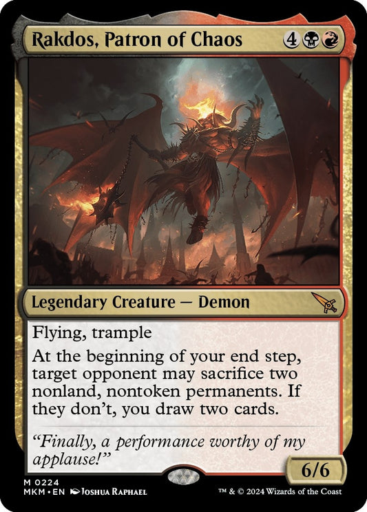 Image for Rakdos, Patron of Chaos (224) (Murders at Karlov Manor) - Magic: The Gathering