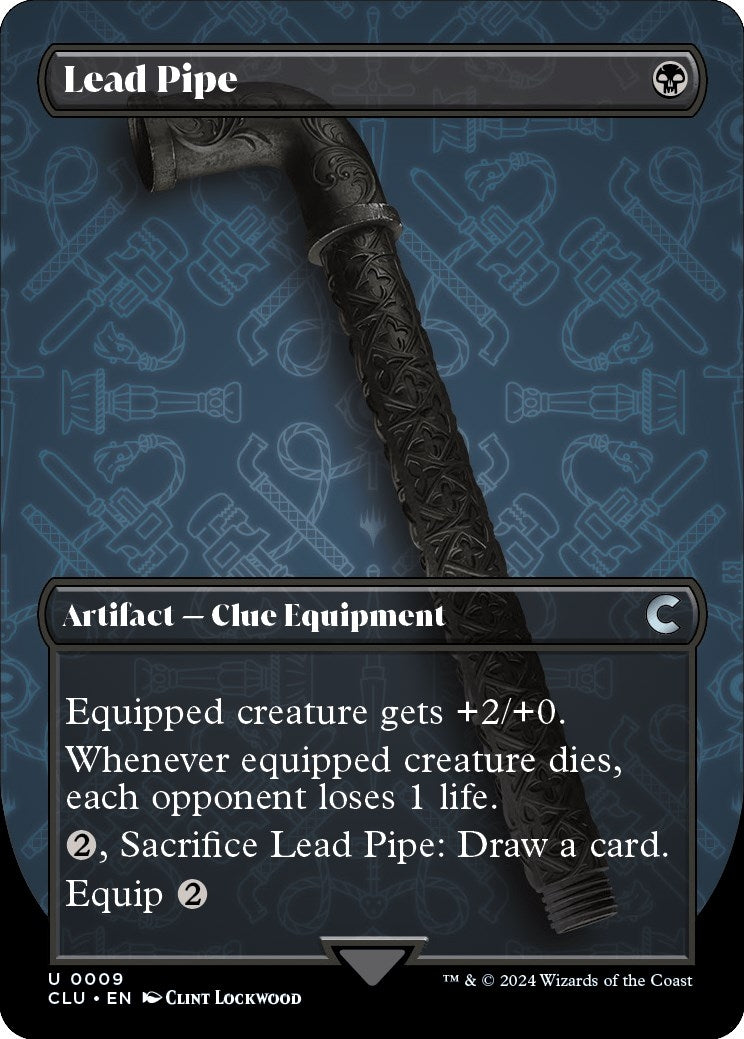 Image for Lead Pipe (Borderless) (9) (Ravnica: Clue Edition) - Magic: The Gathering