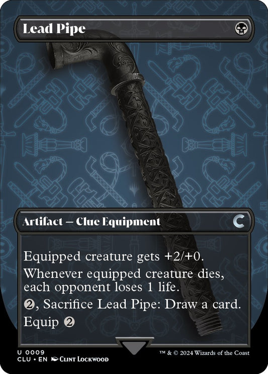 Image for Lead Pipe (Borderless) (9) (Ravnica: Clue Edition) - Magic: The Gathering