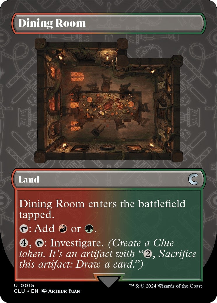 Image for Dining Room (Borderless) (15) (Ravnica: Clue Edition) - Magic: The Gathering