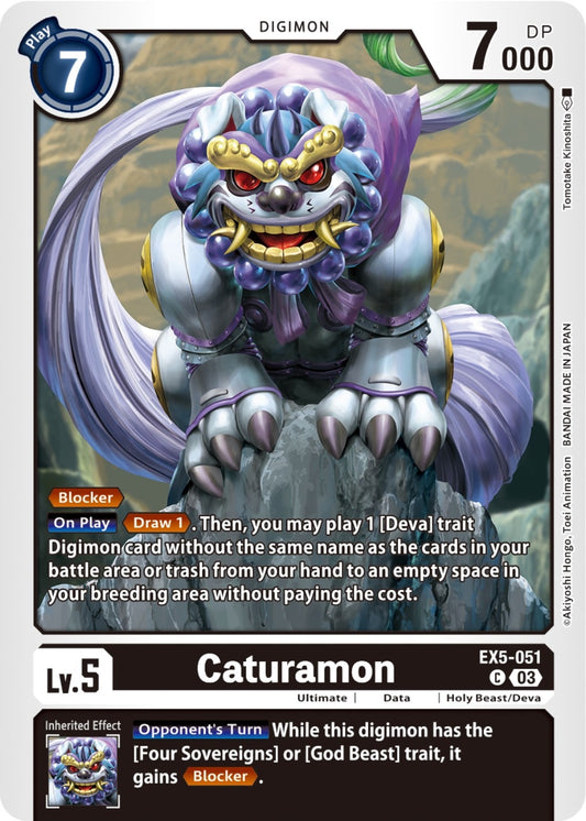 Image for Caturamon (EX5-051 C) (Animal Colosseum) - Digimon Card Game
