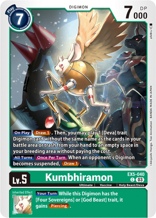 Image for Kumbhiramon (EX5-040 C) (Animal Colosseum) - Digimon Card Game