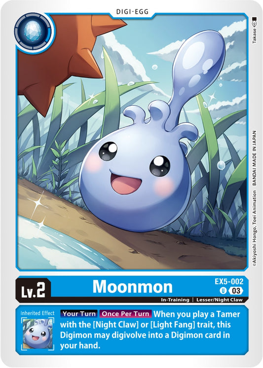 Image for Moonmon (EX5-002 U) (Animal Colosseum) - Digimon Card Game