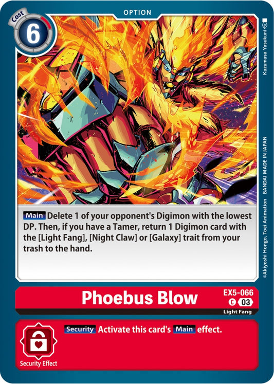 Image for Phoebus Blow (EX5-066 C) (Animal Colosseum) - Digimon Card Game