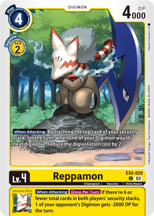 Image for Reppamon (EX5-029 C) (Animal Colosseum) - Digimon Card Game
