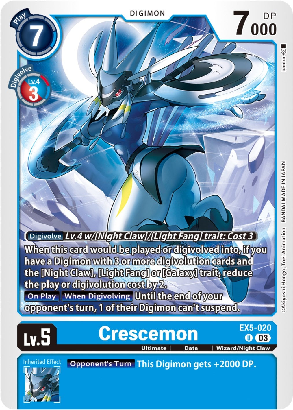 Image for Crescemon (EX5-020 U) (Animal Colosseum) - Digimon Card Game
