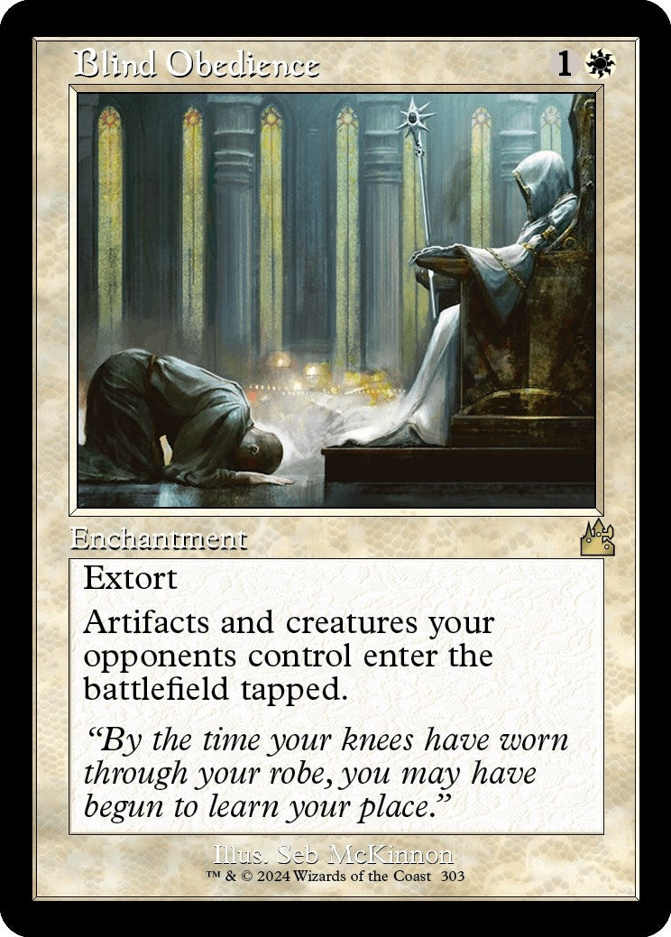 Image for Blind Obedience (Retro Frame) (303) (Ravnica Remastered) - Magic: The Gathering