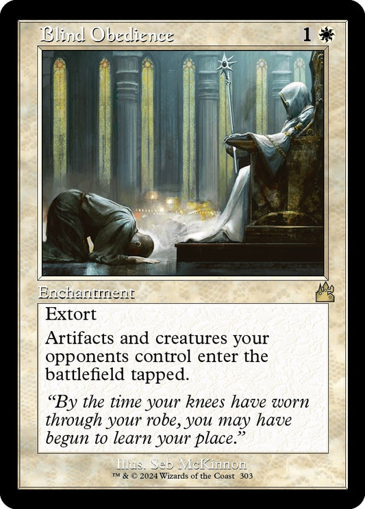 Image for Blind Obedience (Retro Frame) (303) (Ravnica Remastered) - Magic: The Gathering